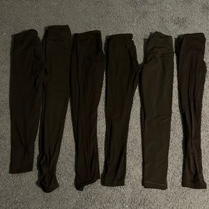 6 pairs of Black Leggings